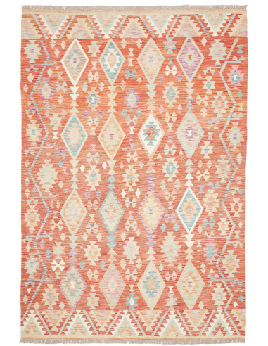 Tappeto Kilim Afghanistan 199x294 Terracotta Ar
