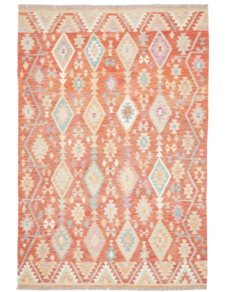 Tappeto Kilim Afghanistan 199x294 Terracotta Ar