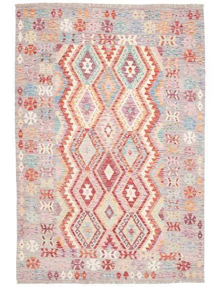 Rug Kilim Afghanistan 176x253 Lavender Grey Ter