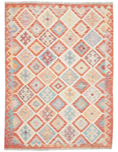 Rug Kilim Afghanistan 150x204 Orange Pastel Mul