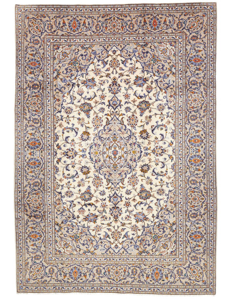 Kashan 204x298 Cm Kashan, Persia, Lana Cardata A Mano