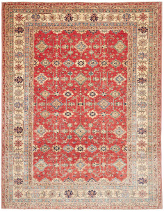Tappeto Kazak Fine Pakistan 278x354 Rosso Ruggi