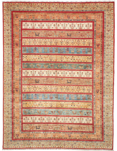 Tappeto Rubin Pakistan 303x410 Rosso Terra Beig