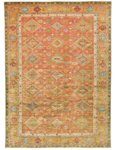 Tappeto Kazak Fine Pakistan 262x356 Terracotta