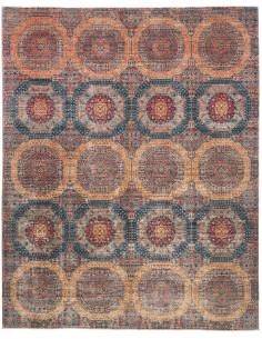 Rug Mamlouk Pakistan 244x306 Terracotta Teal