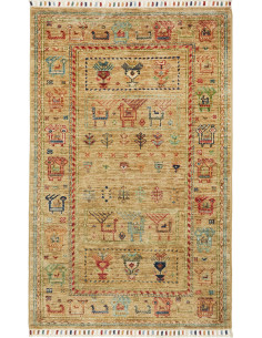 Rug Rubin Pakistan 80x126 Beige Red