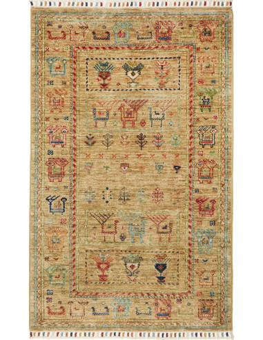 Tappeto Rubin Pakistan 80x126 Beige Rosso