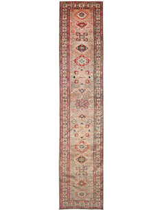 Rug Kazak Fine Pakistan 85x423 Grey-beige Red