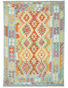 Kilim 147x206 Cm Kilim Afghanistan Hand-carded Wool warp: