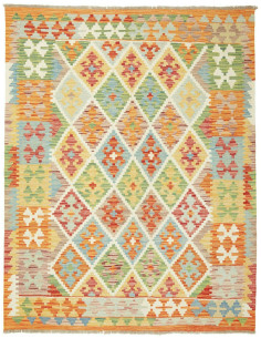 Kilim 147x192 Cm Kilim Afghanistan. Lana Cardata A Mano