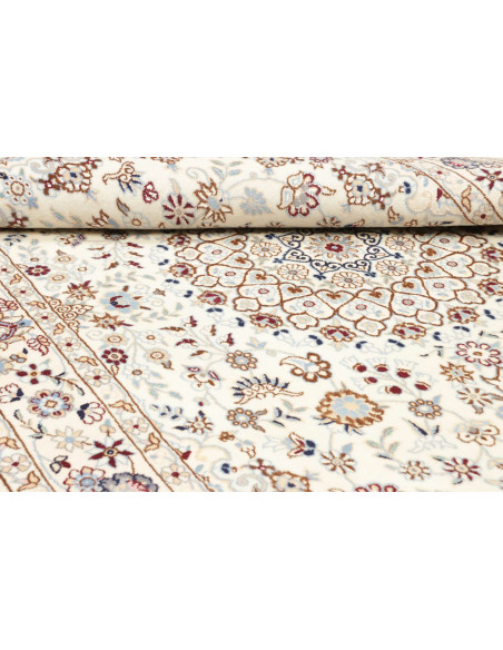 Tappeto Nain 9La Persia bianco azzurro 128x208