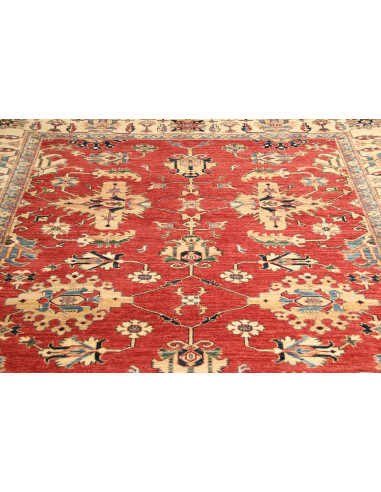 Kazak Fine 202x307 Cm Kazak Fine, Pakistan, Hand-carded Wool