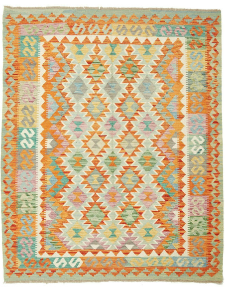 Kilim 157x196 Cm Kilim, Afghanistan, Lana Cardata A Mano