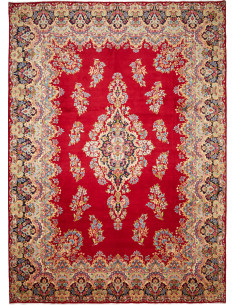 Tappeto Kerman Persia marrone grigio 304x421