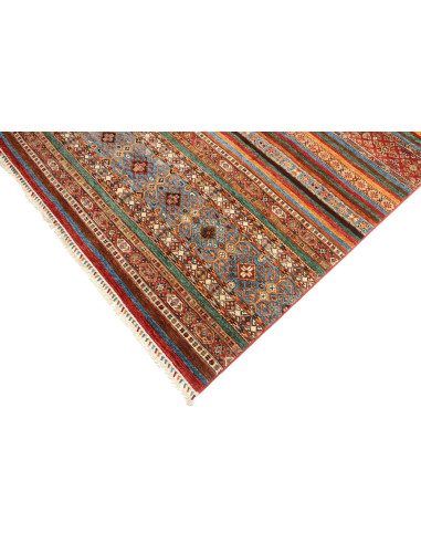 Tappeto Samarkand Pakistan 210x297 Blu Petrolio