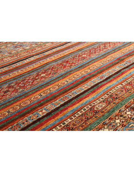 Tappeto Samarkand Pakistan 210x297 Blu Petrolio