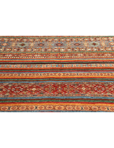 Tappeto Samarkand Pakistan 210x297 Blu Petrolio