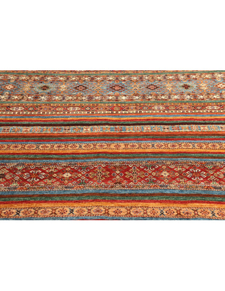 Tappeto Samarkand Pakistan 210x297 Blu Petrolio