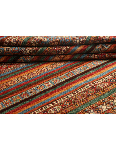 Tappeto Samarkand Pakistan 210x297 Blu Petrolio