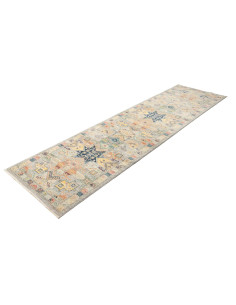Tappeto Tribal Pakistan 79x292 Grigio-beige Blu 2