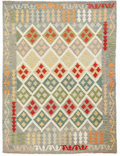 Kilim 150x200 Cm Kilim, Afghanistan, Lana Cardata A Mano