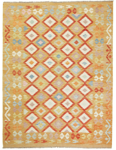 Kilim 150x199 Cm Kilim Afghanistan Hand-carded Wool warp: