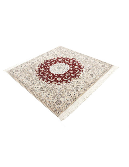 Nain 6la 157x157 Cm Nain 6la Persia Lana Cardata A Mano E