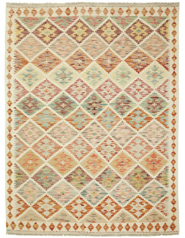 Kilim 148x196 Cm Kilim Afghanistan Hand-carded Wool Cotton