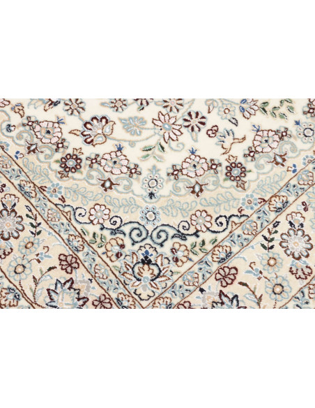 Tappeto Nain 9La Persia bianco azzurro 132x214