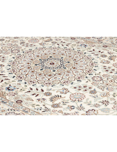 Tappeto Nain 9La Persia bianco azzurro 132x214