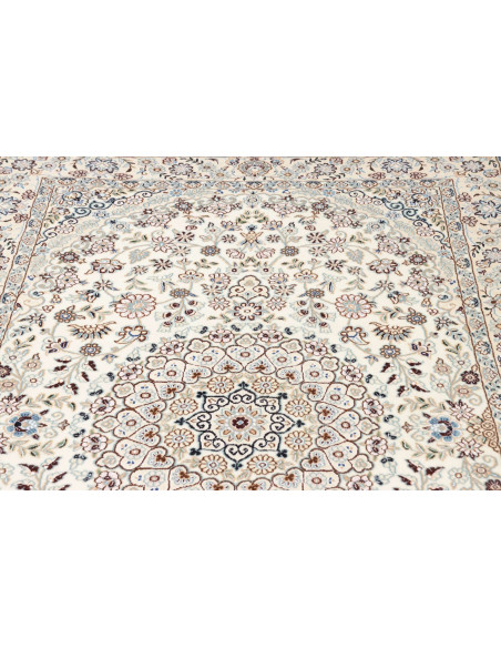 Tappeto Nain 9La Persia bianco azzurro 132x214