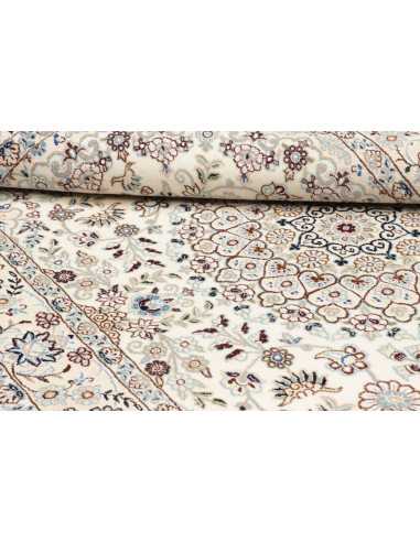 Tappeto Nain 9La Persia bianco azzurro 132x214