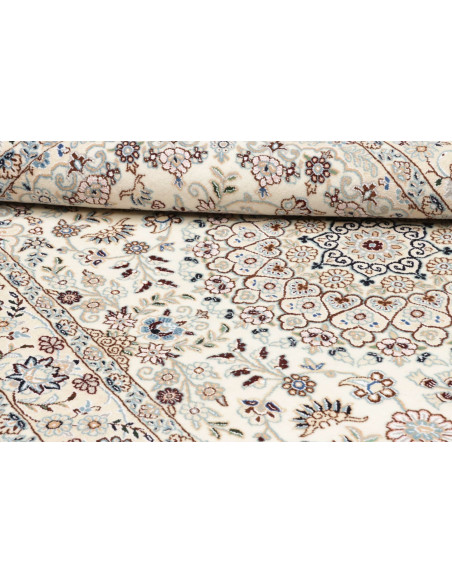 Tappeto Nain 9La Persia bianco azzurro 132x214