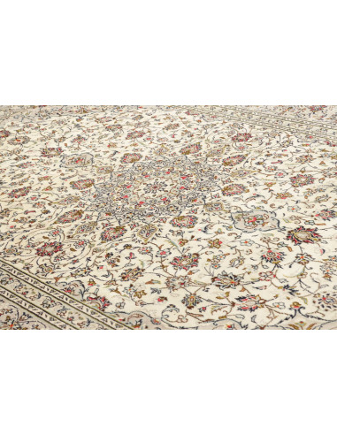 Kashan 202x303 Cm Kashan, Persia, Lana Cardata A Mano,