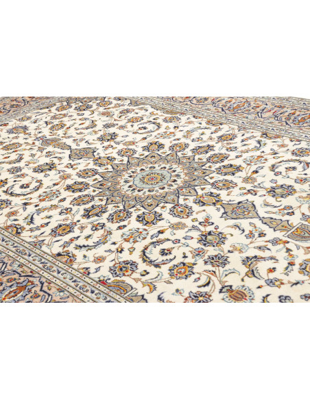 Kashan 197x305 Cm Kashan Persia Hand-carded Wool (cotton