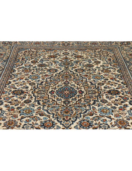 Kashan 197x305 Cm Kashan Persia Lana Cardata A Mano Cotone