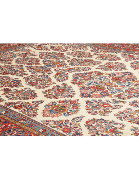 Sarough 243x350 Cm Sarough, Persia, Lana Cardata A Mano,