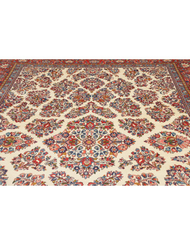 Sarough 243x350 Cm Sarough, Persia, Lana Cardata A Mano,