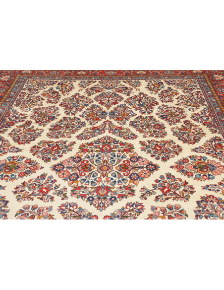 Sarough 243x350 Cm Sarough, Persia, Lana Cardata A Mano,