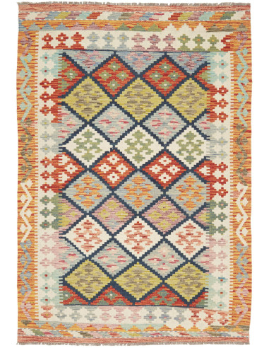 Kilim 125x184 Cm Kilim Afghanistan Lana Cardata A Mano