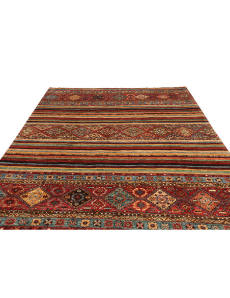 Tappeto Samarkand Pakistan 211x289 Rosso Blu