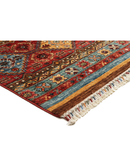 Rug Samarkand Pakistan 211x289 Red Blue