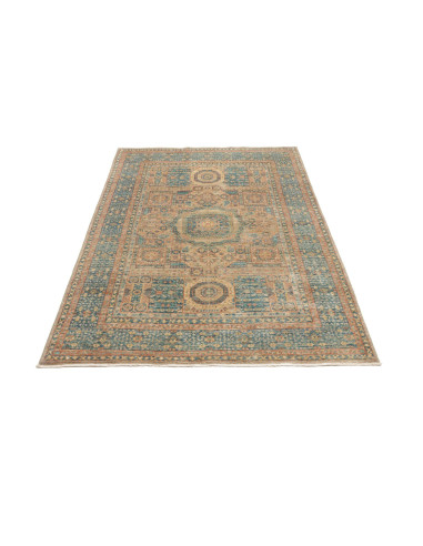 Tappeto Mamlouk Pakistan 122x183 Blu Petrolio S