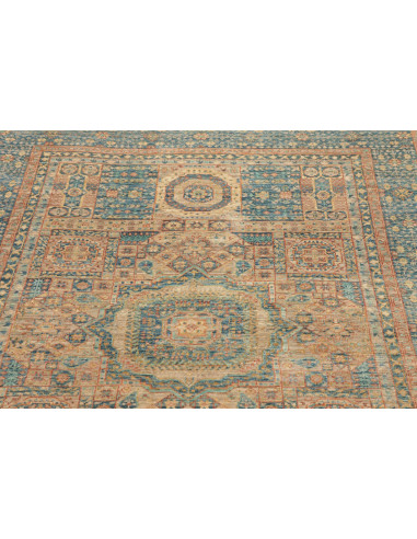 Tappeto Mamlouk Pakistan 122x183 Blu Petrolio S