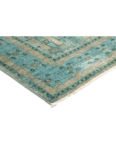 Tappeto Mamlouk Pakistan 125x181 Blu Petrolio T