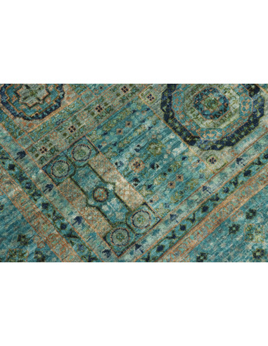 Tappeto Mamlouk Pakistan 125x181 Blu Petrolio T