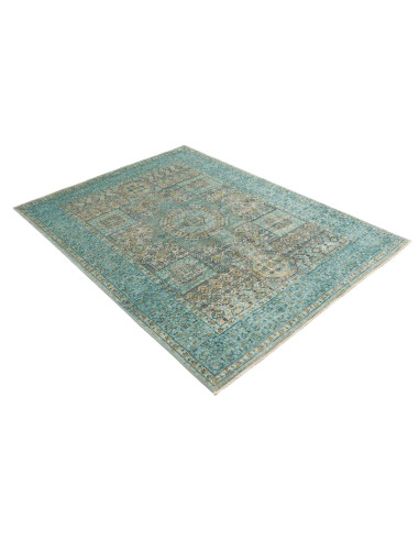 Rug Mamlouk Pakistan 147x204 Turquoise Gold