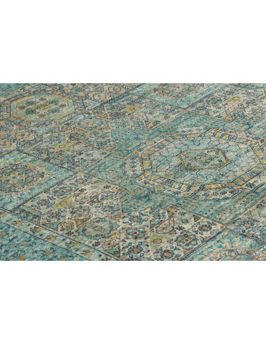 Rug Mamlouk Pakistan 147x204 Turquoise Gold