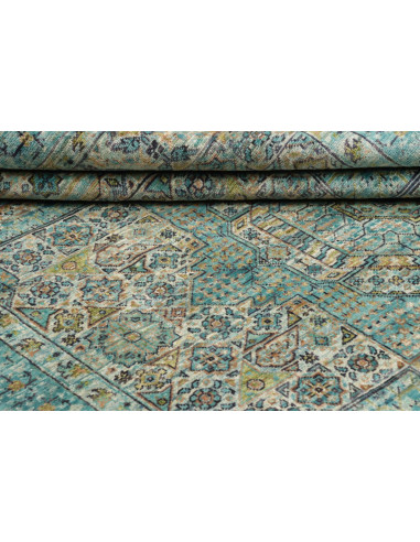Rug Mamlouk Pakistan 147x204 Turquoise Gold