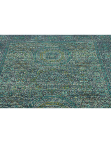 Tappeto Mamlouk Pakistan 150x193 Verde Acqua Bl